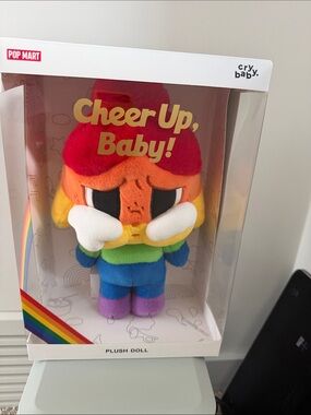 Pop Mart Cry Baby "Cheer Up, Baby!" Rainbow Plush Doll